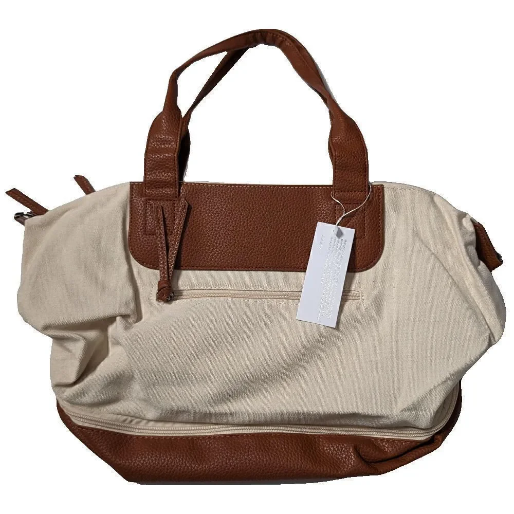 Graf Lantz Carry-On Travel Weekender Tote Bag Tan
